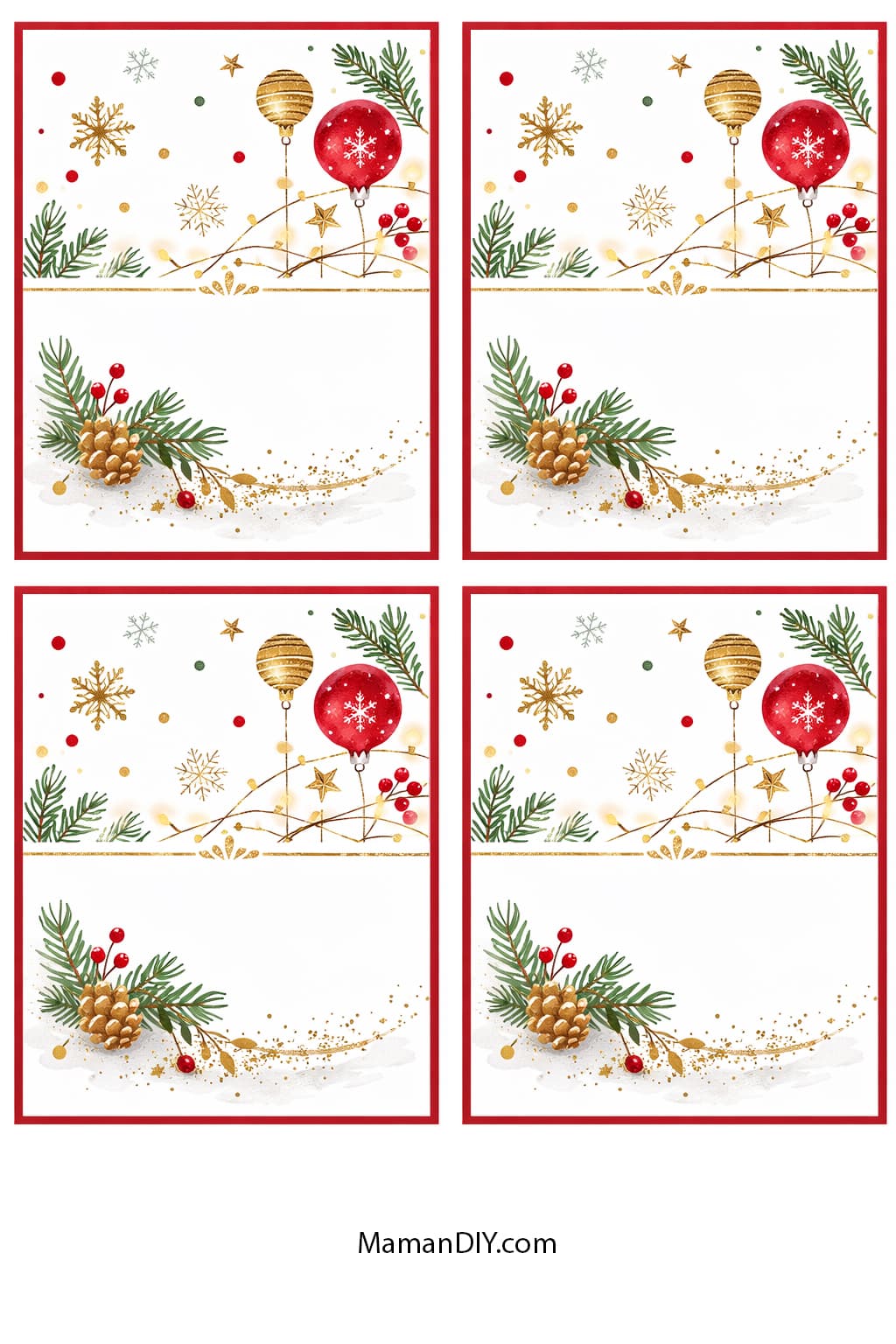 marque places noël guirlandes